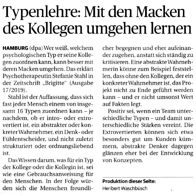 Artikel im Trierischen Volksfreund vom 3.8.2018