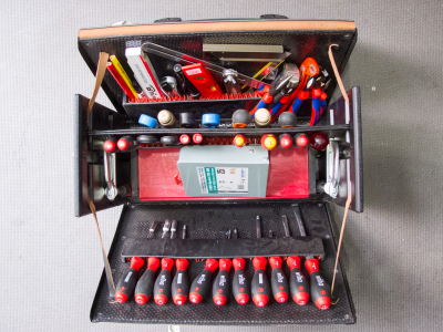Werkzeugtasche gepflegt