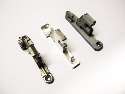 Fronthalter Original, Alu-gefrästes und gedrucktes Ersatzteil