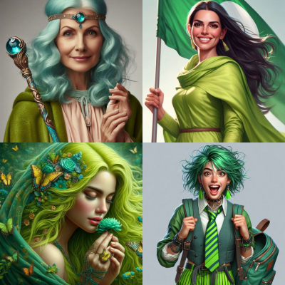 Weibliche Avatare der NF-Typen