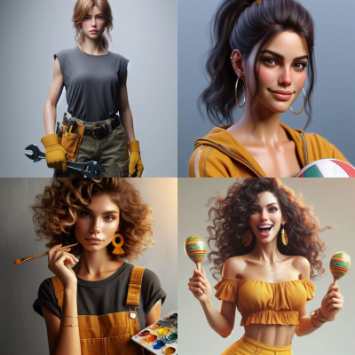 Weibliche Avatare der SP-Typen