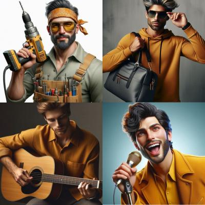 Männliche Avatare der SP-Typen